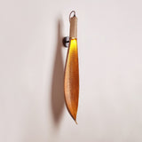 Organic Natural Cocoa Leaf Wall Sconce with Jute Rope Detail for Rustic Interior Lighting