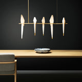 Origami Bird LED Pendant Light Modern Crane Chandelier for Dining Room and Living Space
