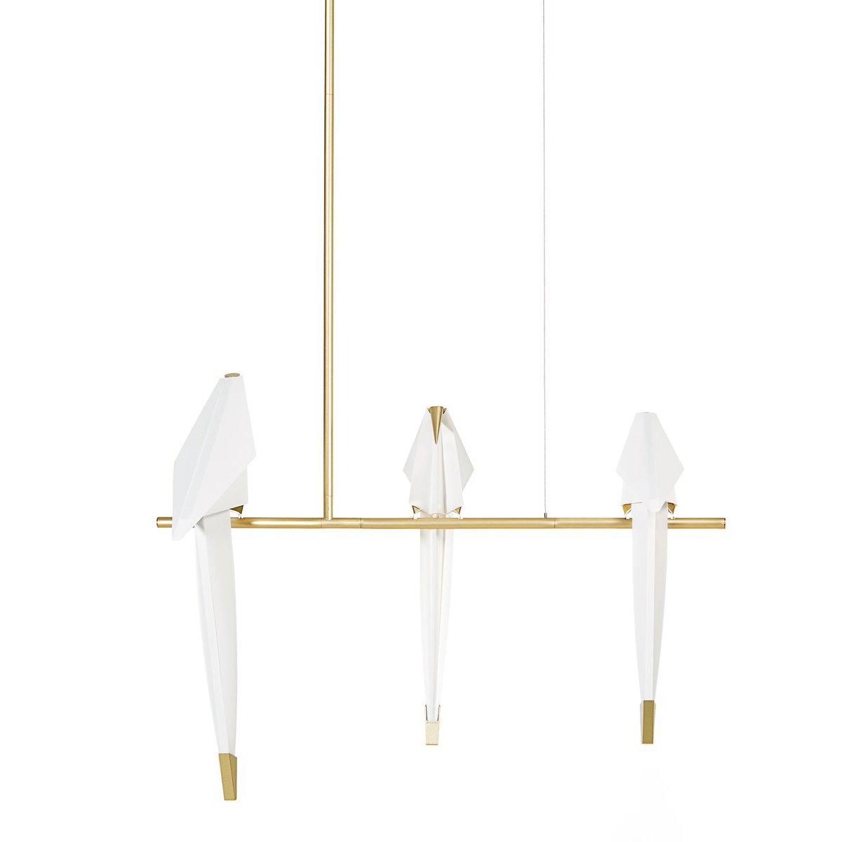 Origami Bird LED Pendant Light Modern Crane Chandelier for Dining Room and Living Space