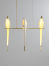 Origami Bird LED Pendant Light Modern Crane Chandelier for Dining Room and Living Space