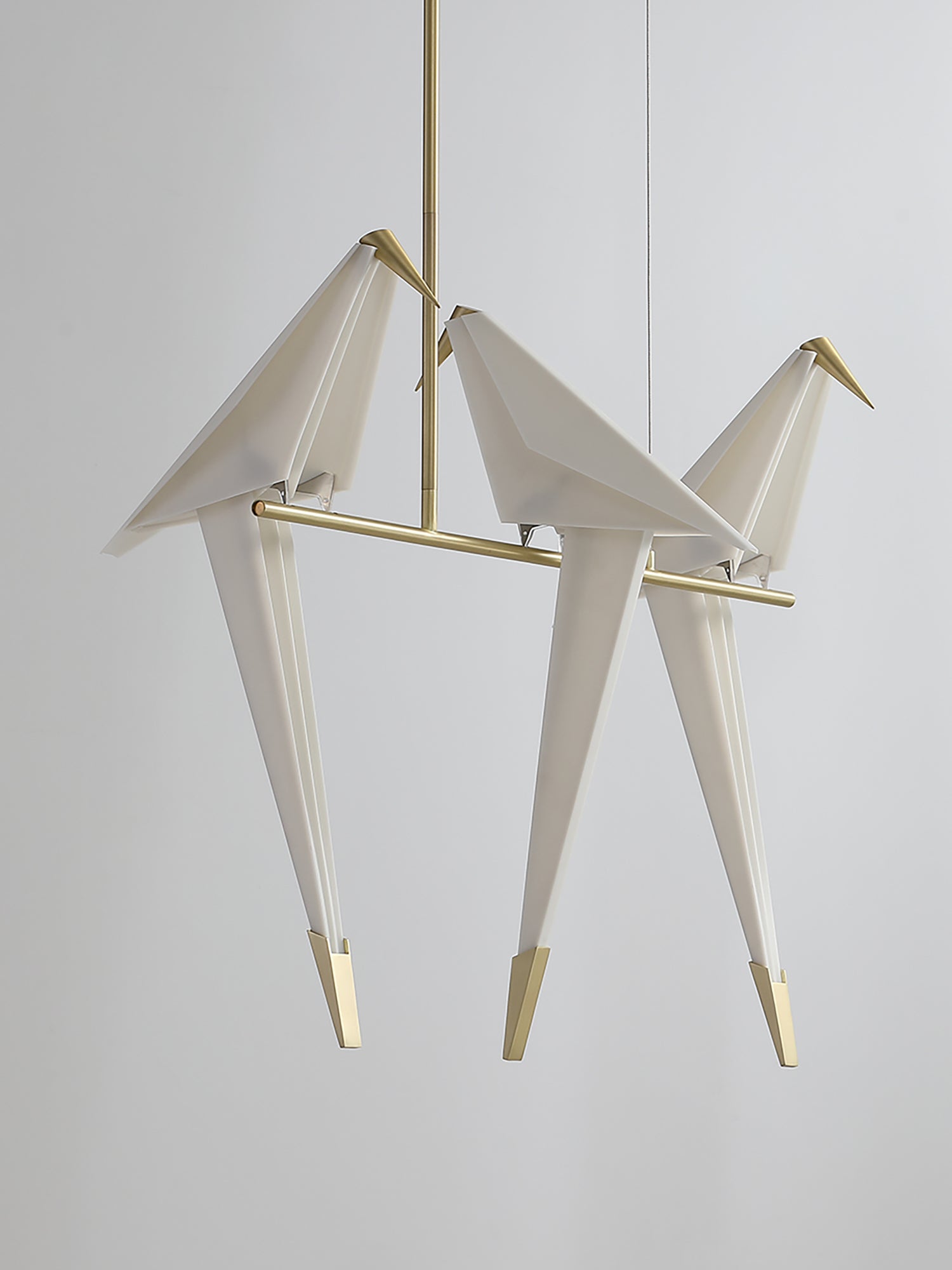 Origami Bird LED Pendant Light Modern Crane Chandelier for Dining Room and Living Space
