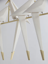 Origami Bird LED Pendant Light Modern Crane Chandelier for Dining Room and Living Space