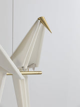 Origami Bird LED Pendant Light Modern Crane Chandelier for Dining Room and Living Space