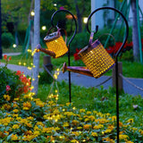 Outdoor Solar Kettle Shower Garden Lights Waterproof LED Watering Can Landscape Path Lighting