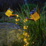 Outdoor Solar Kettle Shower Garden Lights Waterproof LED Watering Can Landscape Path Lighting