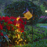 Outdoor Solar Kettle Shower Garden Lights Waterproof LED Watering Can Landscape Path Lighting