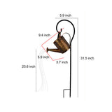 Outdoor Solar Kettle Shower Garden Lights Waterproof LED Watering Can Landscape Path Lighting