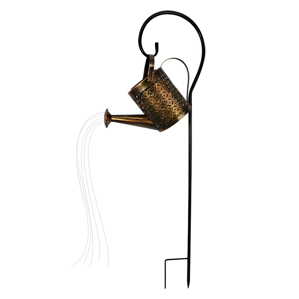 Outdoor Solar Kettle Shower Garden Lights Waterproof LED Watering Can Landscape Path Lighting