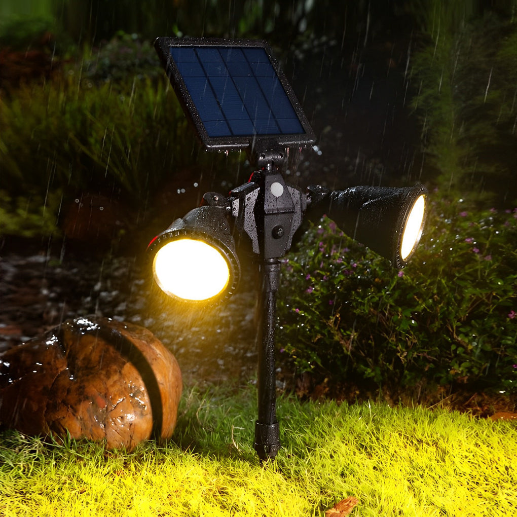 Outdoor Solar Motion Sensor Garden Lights Waterproof LED Pathway Landscape Stake Lamp