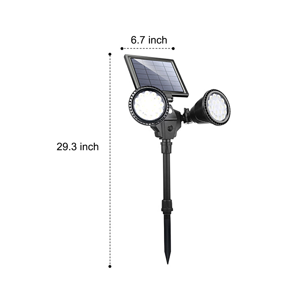 Outdoor Solar Motion Sensor Garden Lights Waterproof LED Pathway Landscape Stake Lamp