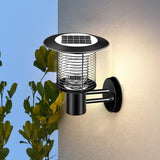 Outdoor Stainless Steel Solar Powered Bug Zapper and Waterproof Mosquito Killer LED Garden Light