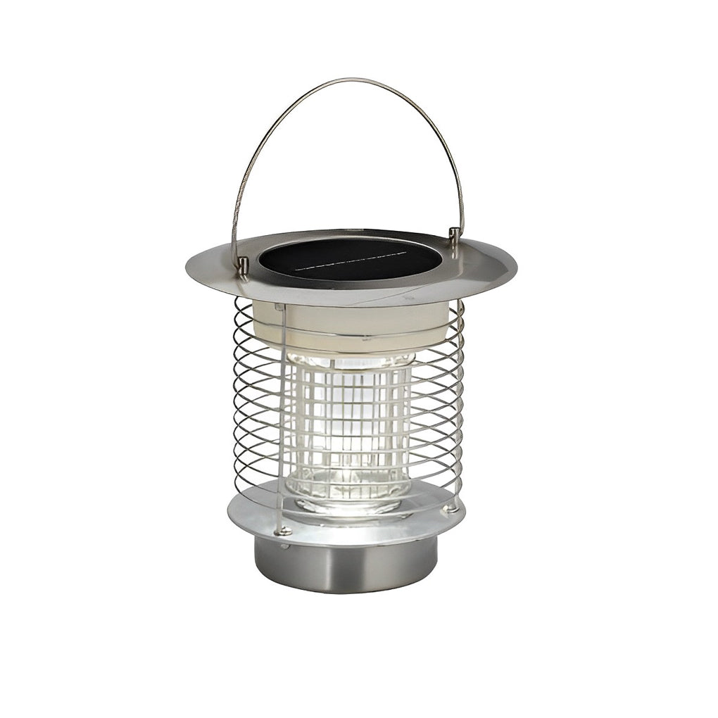 Outdoor Stainless Steel Solar Powered Bug Zapper and Waterproof Mosquito Killer LED Garden Light