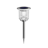 Outdoor Stainless Steel Solar Powered Bug Zapper and Waterproof Mosquito Killer LED Garden Light