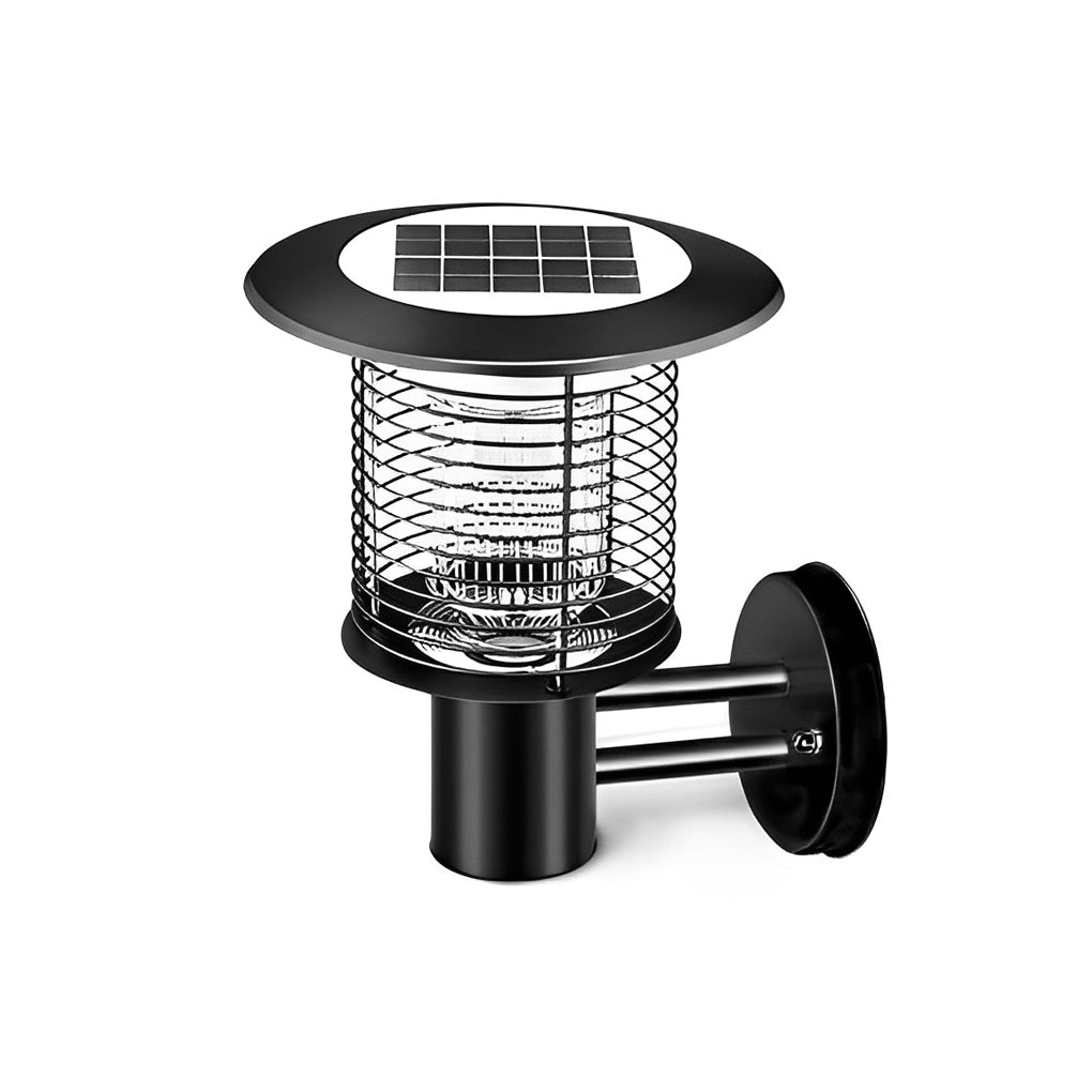 Outdoor Stainless Steel Solar Powered Bug Zapper and Waterproof Mosquito Killer LED Garden Light