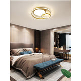 Modern 3 Ring LED Ceiling Lamp Minimalist Acrylic Flush Mount Lighting for Living Room