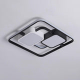 Geometric Modern Dimmable LED Ceiling Light Flush Mount Fixture