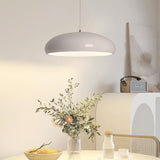 Pangen Modern Glossy Aluminum Dome Pendant Light 60cm Polycarbonate Diffuser Ceiling Fixture