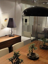 Pangen Modern Glossy Aluminum Dome Pendant Light 60cm Polycarbonate Diffuser Ceiling Fixture