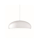 Pangen Modern Glossy Aluminum Dome Pendant Light 60cm Polycarbonate Diffuser Ceiling Fixture