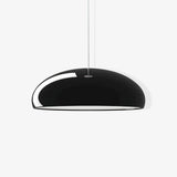 Pangen Modern Glossy Aluminum Dome Pendant Light 60cm Polycarbonate Diffuser Ceiling Fixture