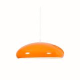 Pangen Modern Glossy Aluminum Dome Pendant Light 60cm Polycarbonate Diffuser Ceiling Fixture