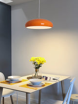 Pangen Modern Glossy Aluminum Dome Pendant Light 60cm Polycarbonate Diffuser Ceiling Fixture
