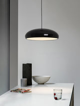 Pangen Modern Glossy Aluminum Dome Pendant Light 60cm Polycarbonate Diffuser Ceiling Fixture