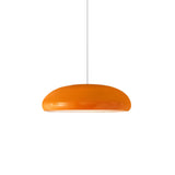 Pangen Modern Glossy Aluminum Dome Pendant Light 60cm Polycarbonate Diffuser Ceiling Fixture