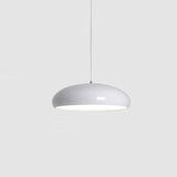 Pangen Modern Glossy Aluminum Dome Pendant Light 60cm Polycarbonate Diffuser Ceiling Fixture