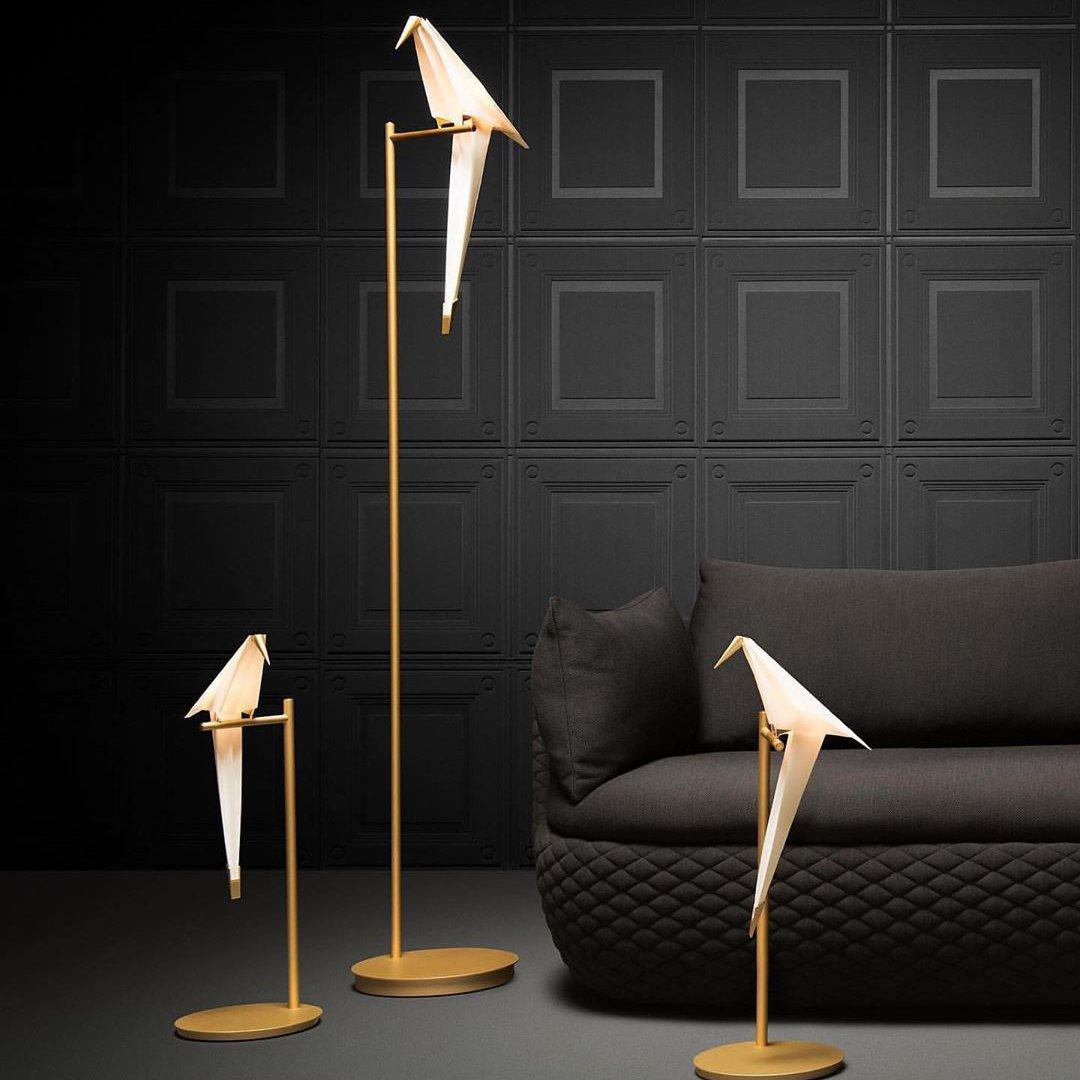 Modern Origami Bird LED Table Lamp Creative Paper Crane Nightstand Light