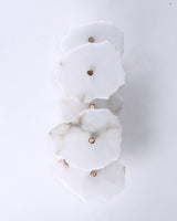 Petra Modern Alabaster Wall Sconce Gold LED Interior Light for Living Room and Bedroom