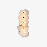 Petra Modern Alabaster Wall Sconce Gold LED Interior Light for Living Room and Bedroom