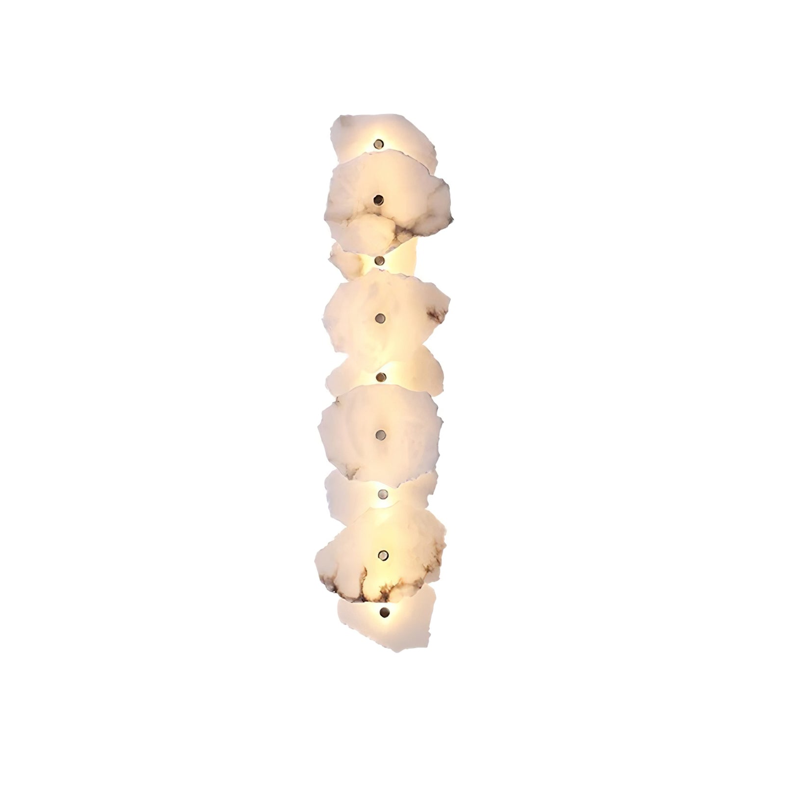 Petra Modern Alabaster Wall Sconce Gold LED Interior Light for Living Room and Bedroom