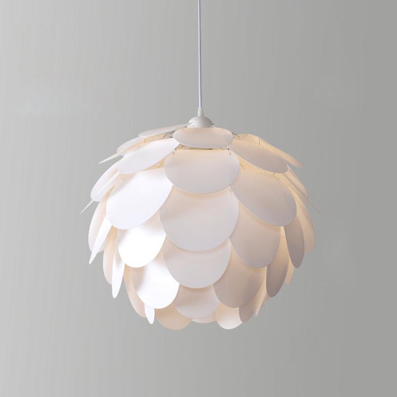 Pinecone Natural Ash Wood Pendant Light Organic Design Ceiling Fixture for Modern Home Interior Lighting