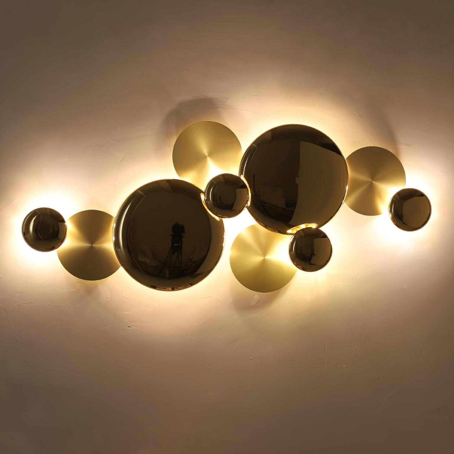Pisco Modern Copper Gold LED Wall Sconce Luxury Interior Light for Bedside and Living Room
