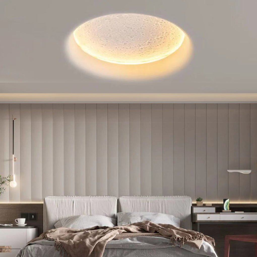Plaster LED Embedded Moon Wall Light High CRI Anti Glare Recessed Gypsum Sconce