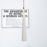 Pleated Concrete Pendant Light with Wood Accents for Modern Dining and Kitchen Decor