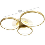 Modern Geometric Circle LED Flush Mount Ceiling Lamp for Minimalist Interior Lighting