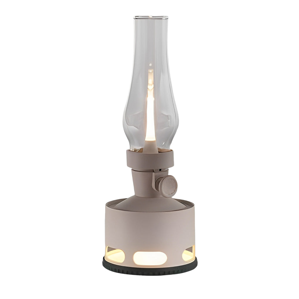 Portable Cordless LED Kerosene Lantern Table Lamp with Gravity Sensor Candlelight Effect