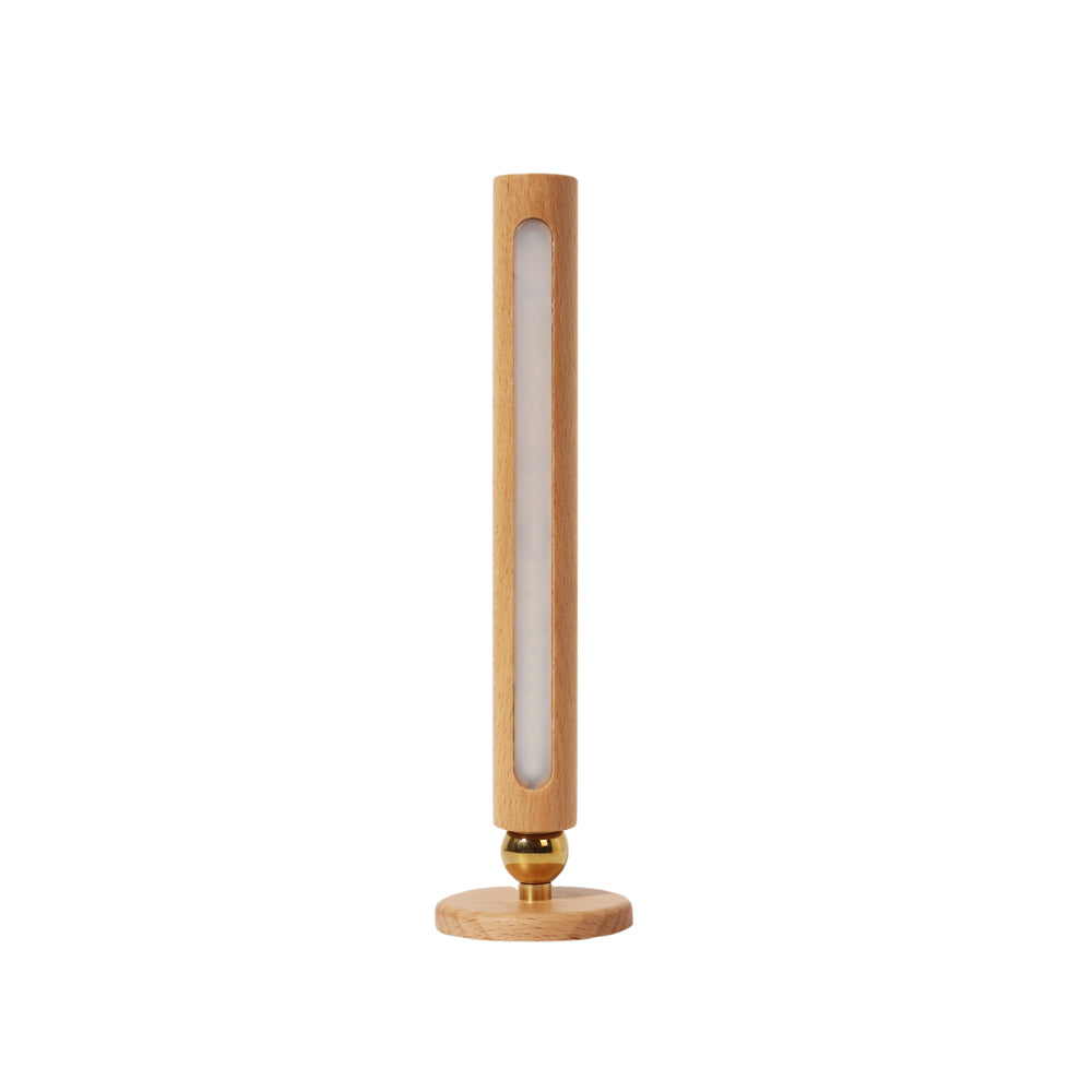Portable Magnetic Wood LED Wall Sconce with 360 Rotation and USB Rechargeable Touch Night Light