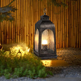 Portable Retro European Outdoor Floor Lamp Waterproof Metal Lawn Light for Garden Yard