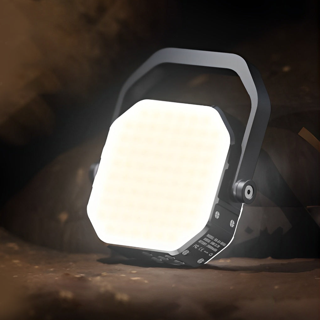 Portable RGB LED Camping Lantern USB Rechargeable Photography Fill Light with Sound Sync
