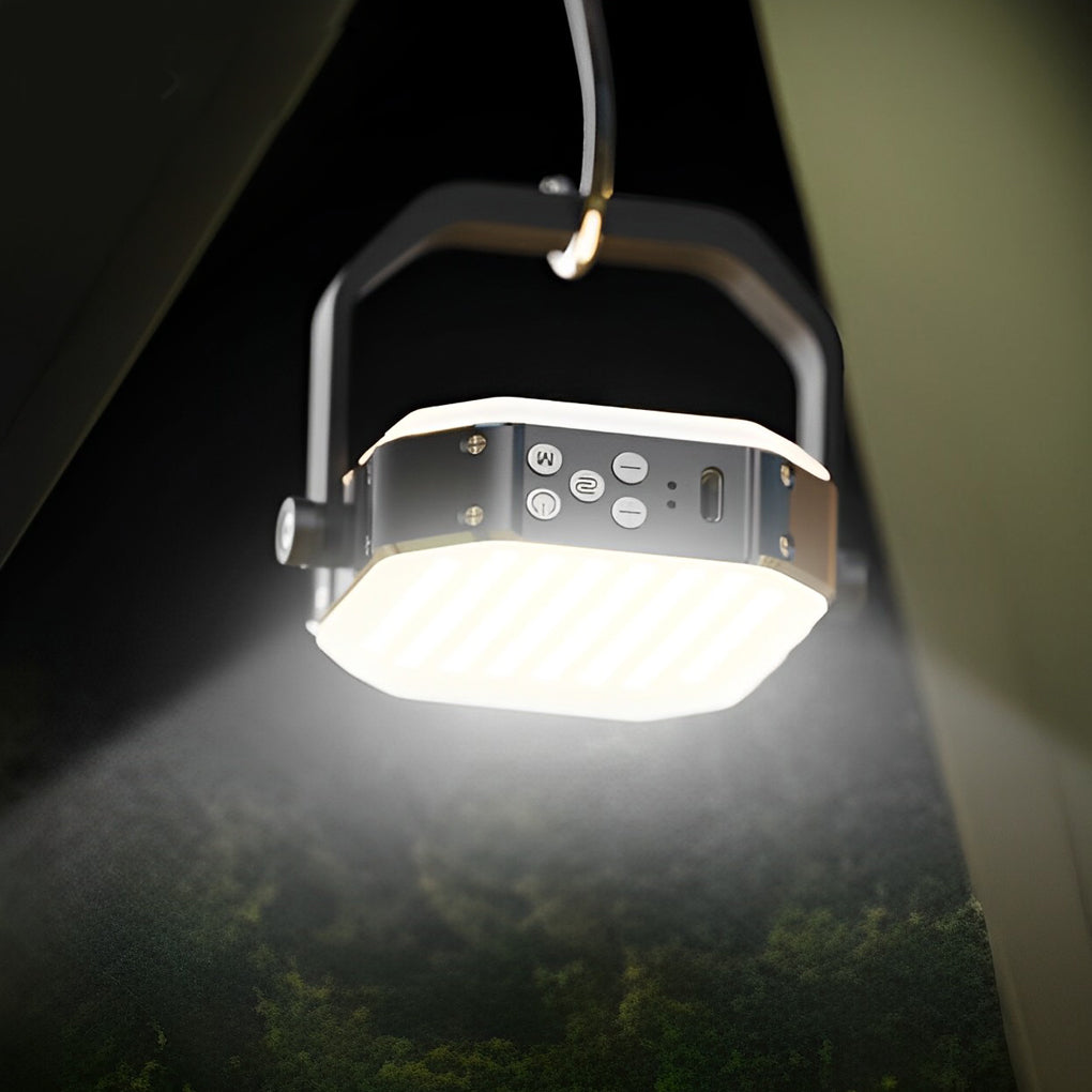 Portable RGB LED Camping Lantern USB Rechargeable Photography Fill Light with Sound Sync