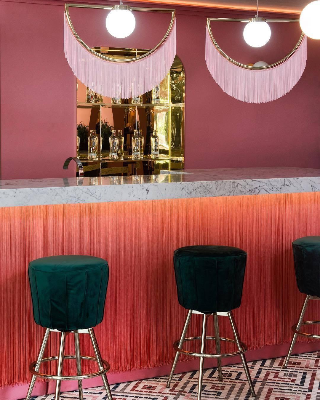 Post Modern Geometric Pendant Light with Tassels Eye Shaped Designer Ceiling Lamp