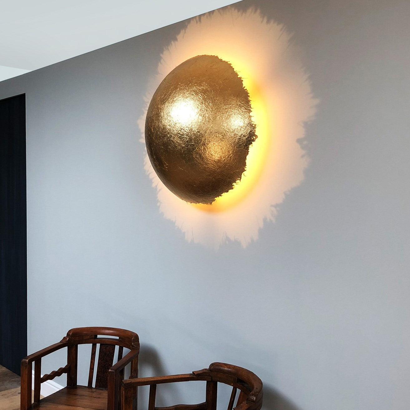 Postkrisi Style Fiberglass Wall Sconce Set of 2 Modern LED Interior Lighting Fixture