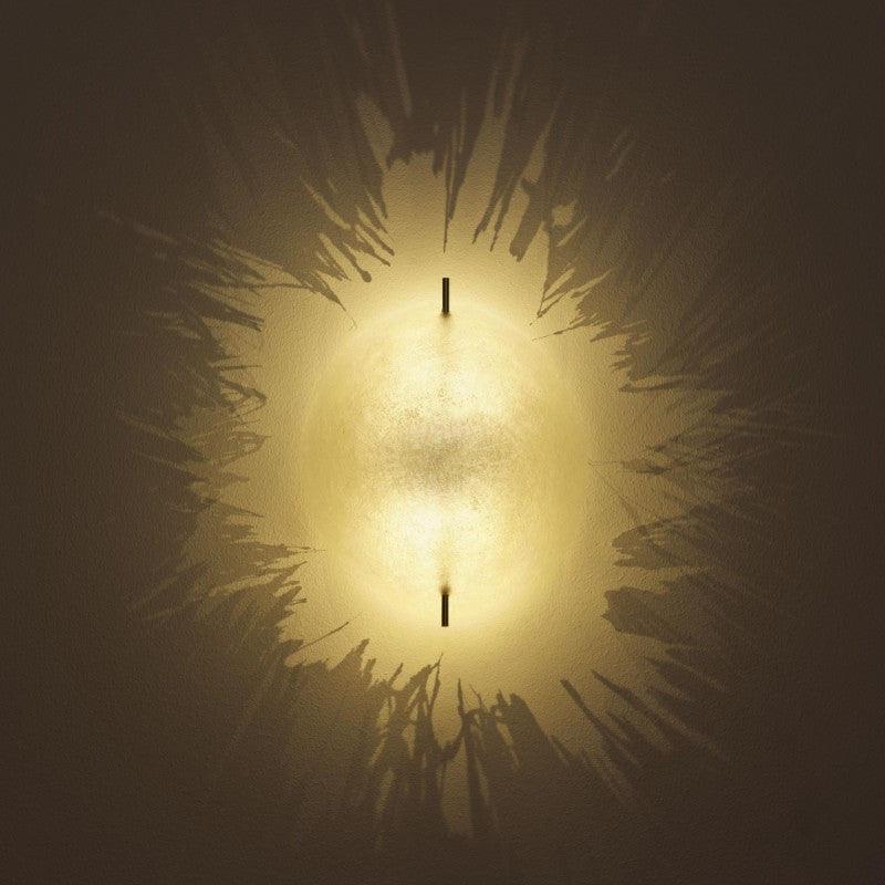 Postkrisi Style Fiberglass Wall Sconce Set of 2 Modern LED Interior Lighting Fixture