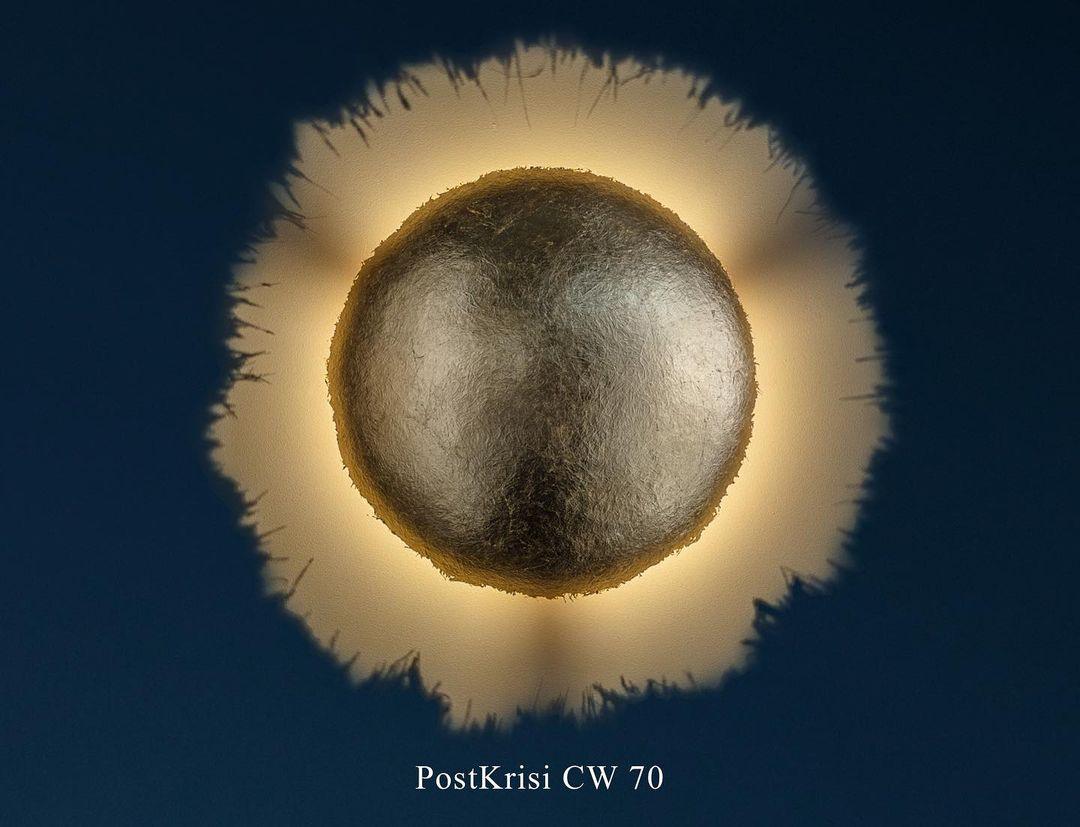 Postkrisi Style Fiberglass Wall Sconce Set of 2 Modern LED Interior Lighting Fixture