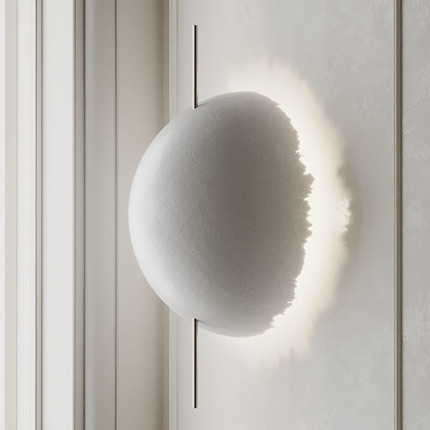 Postkrisi Style Fiberglass Wall Sconce Set of 2 Modern LED Interior Lighting Fixture