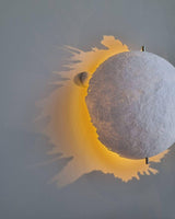 Postkrisi Style Fiberglass Wall Sconce Set of 2 Modern LED Interior Lighting Fixture