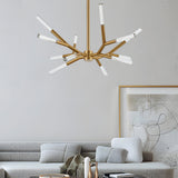 Postmodern Acrylic Branch LED Chandelier Minimalist Bubble Shade Ceiling Light for Living and Dining Rooms